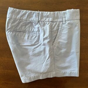 J Crew Women's Chino Shorts - Blue Oxford Size 8